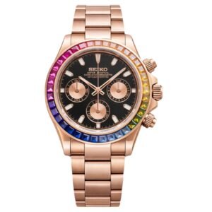 Seiko Mod Daytona Rainbow Rose Gold